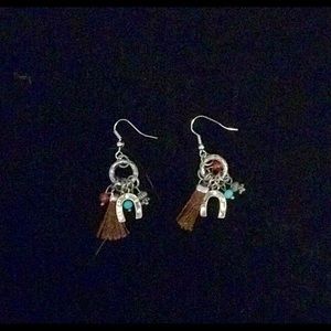 Western Tassel Earrings/Horseshoe Tassel Earrings